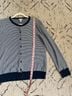 L.L.Bean Stripes Blue White Cardigan Size L - photo 5