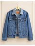 Levi Strauss Signature Print Blue Denim Jacket Size M - photo 7