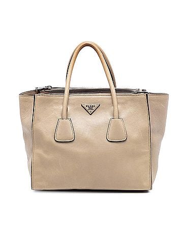 Prada Glace Calf Twin Pocket Double Handle Satchel (view 1)