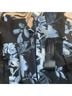 BCBGMAXAZRIA 100% Polyester Floral Blue Black Cocktail Dress Size 0 - photo 9