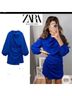 Zara Blue Cocktail Dress Size S - photo 4