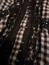 Tripp NYC Graphic Checkered-gingham Black White Blouse Size 2X - photo 4