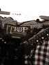 Tripp NYC Graphic Checkered-gingham Black White Blouse Size 2X - photo 2