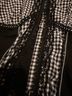 Tripp NYC Graphic Checkered-gingham Black White Blouse Size 2X - photo 3