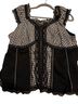 Tripp NYC Graphic Checkered-gingham Black White Blouse Size 2X - photo 1