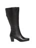 David Tate 100% Leather Solid Black Boots Size 9 1/2 (wide) - photo 1