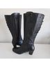 David Tate 100% Leather Solid Black Boots Size 9 1/2 (wide) - photo 4
