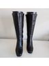David Tate 100% Leather Solid Black Boots Size 9 1/2 (wide) - photo 5
