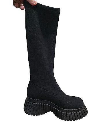 Camper Knee-High Platform Sock Boots Boots (view 2)