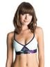 Roxy Floral Purple Blue Swimsuit Top Size M - photo 4