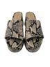 Schutz 100% Leather Snake Print Tan Sandals Size 10 - photo 1