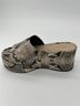 Schutz 100% Leather Snake Print Tan Sandals Size 10 - photo 3