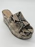 Schutz 100% Leather Snake Print Tan Sandals Size 10 - photo 8