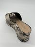 Schutz 100% Leather Snake Print Tan Sandals Size 10 - photo 5