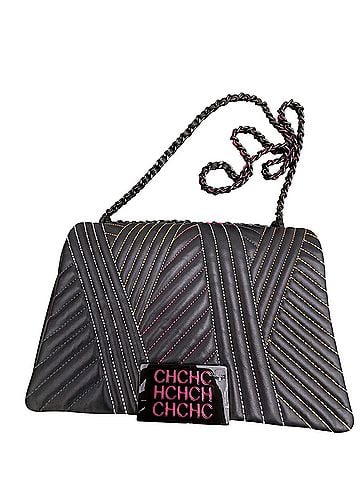 Carolina Herrera Leather Clutch (view 2)