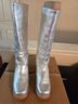 FRYE 100% Leather Silver Boots Size 8 1/2 - photo 6
