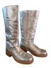 FRYE 100% Leather Silver Boots Size 8 1/2 - photo 2