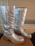 FRYE 100% Leather Silver Boots Size 8 1/2 - photo 5