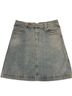 Gap 100% Cotton Solid Blue Denim Skirt Size 2 - photo 1
