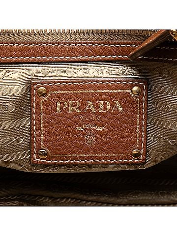 Prada Canvas Canapa Logo Bow Satchel (view 2)
