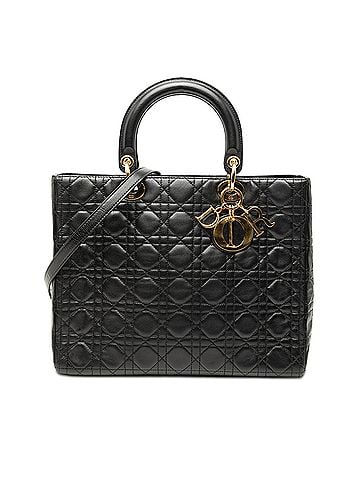 Dior Large Lambskin Cannage Lady Dior (view 1)