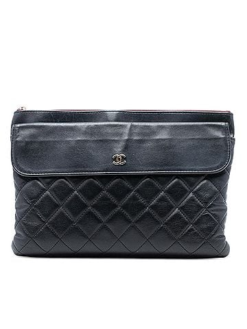 Chanel Medium CC Quilted Lambskin Flap Cosmetic Case (view 1)