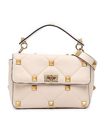 Valentino Large Grained Calfskin Roman Stud Satchel (view 1)