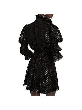Philosophy Di Lorenzo Serafini Gathered Metallic Fil Coupe Georgette Mini Dress Casual Dress (view 2)