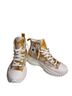 Converse Floral Yellow White Sneakers Size 7 - photo 1