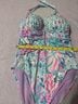 Lilly Pulitzer Floral Blue Pink One Piece Swimsuit Size 8 - photo 5