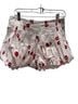 Maeve Print White Red Shorts Size M - photo 5