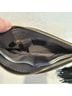 G.I.L.I. 100% Leather Solid Black Clutch One size - photo 5