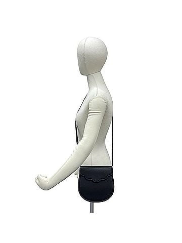 Yves Saint Laurent YVES SAINT LAURENT Vintage Leather Shoulder Bag/Pouch/Sacoche, Black, 80235 (view 2)