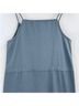 Esby 100% Cotton Solid Blue Jumpsuit Size L - photo 4