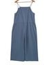 Esby 100% Cotton Solid Blue Jumpsuit Size L - photo 2