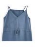 Esby 100% Cotton Solid Blue Jumpsuit Size L - photo 3