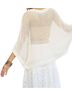 Davi & Dani White Send A Message Mesh Sweater in White Size 3X - photo 4