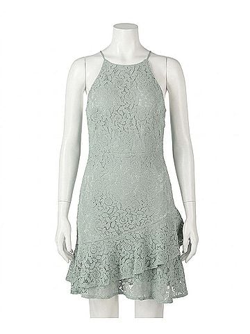She + Sky Lace Cami Dress in Light Sage (view 1)