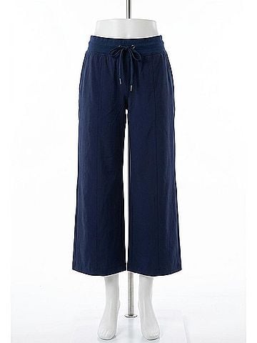 Nic + Zoe Tech Stretch Wide Leg Crop Pant in Ink (view 1)