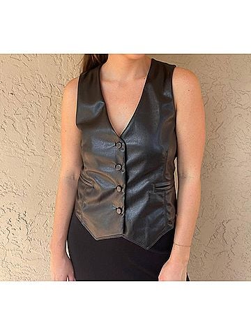 Melissa Nepton Liddy Vest in Black (view 2)