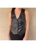 Melissa Nepton Solid Black Liddy Vest in Black Size M - photo 2