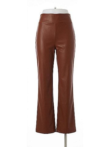 Blank NYC Vegan Leather Wide Yoke Kick Flare Pant in Shake The World (view 1)