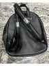 Christian Lacroix 100% Polyvinyl Chloride 100% Polyester Black Leather Backpack One size - photo 4