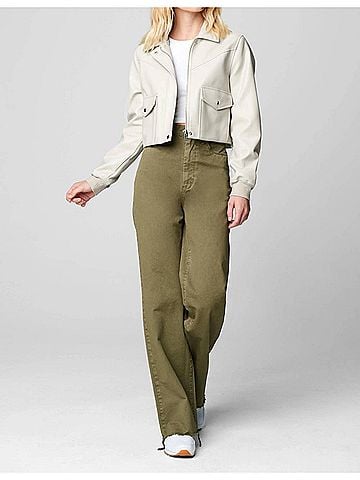 Blank NYC Any Other Way Pants in Army Green (view 2)