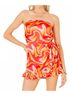 Day + Moon Orange Lizzie Ruffled Romper in Orange Multi Size S - photo 2