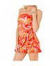 Day + Moon Orange Lizzie Ruffled Romper in Orange Multi Size S - photo 5