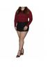 TCEC Black Brooklyn Sequin Mini Skort in Black Sequin Size M - photo 4