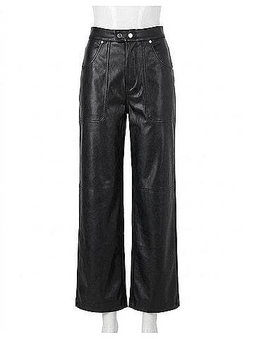 Blank NYC The Baxter In Track Record Pant High Rise Wide Leg in Track Record (view 1)
