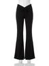 Blank NYC Black Flare Pants With Drawstring Front in Black Size 24 - photo 1