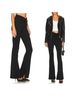 Blank NYC Black Flare Pants With Drawstring Front in Black Size 28 - photo 3